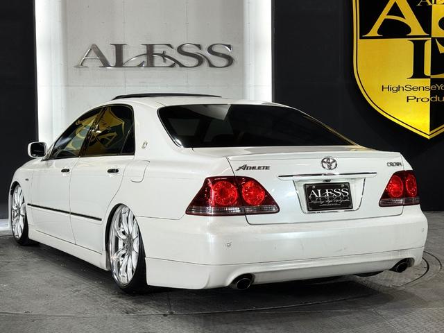 クラウン アスリート　サンルーフ　ＲＯＺＥＬエアロ　ツインフォグキット　ＷＯＲＫシュバート２０インチ　新品車高調　新品タイヤ組替済　スマートキー　プッシュスタート　パワーシート（23枚目）