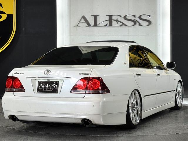クラウン アスリート　サンルーフ　ＲＯＺＥＬエアロ　ツインフォグキット　ＷＯＲＫシュバート２０インチ　新品車高調　新品タイヤ組替済　スマートキー　プッシュスタート　パワーシート（29枚目）
