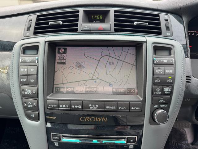 クラウン アスリート　サンルーフ　ＲＯＺＥＬエアロ　ツインフォグキット　ＷＯＲＫシュバート２０インチ　新品車高調　新品タイヤ組替済　スマートキー　プッシュスタート　パワーシート（45枚目）