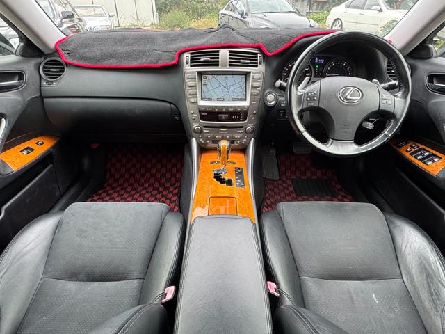 ＩＳ ＩＳ２５０　バージョンＩ　エアサス公認済　ハーフレザーシート　現行ルックスピンドルグリルキット　３眼ＬＥＤヘッド　ＬＥＤファイバーテール　ＷＯＲＫエモーション１９インチ　社外リアマフラー（41枚目）