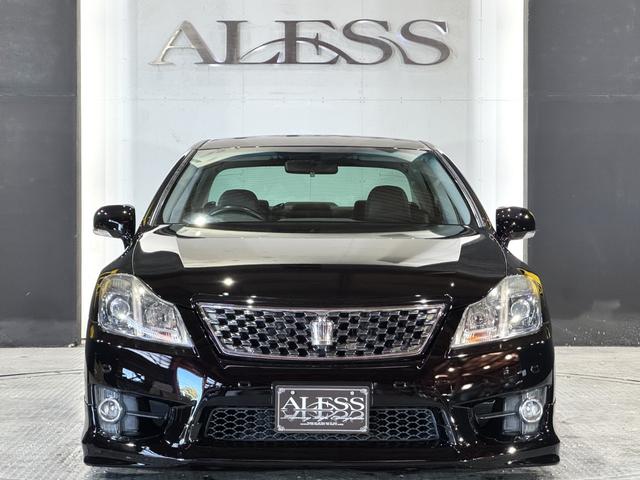 クラウン アスリート 200系 後期モデル 2500cc レギュラーガソリン車 Bluetoothオーディオ対応 黒革シート 新品車高調 新品タイヤ 新品19インチホイールALESSオリジナルカラー ハーフエアロ(11枚目)