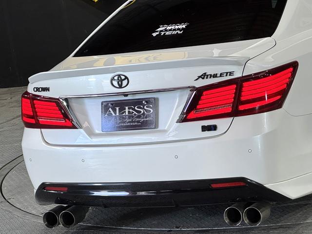 クラウンハイブリッド アスリートＳ　後期モデル　４４７００ｋｍ　ＷＯＲＫ　ＶＳ－ＸＶ１９インチ　ＴＥＩＮ車高調　ＶＡＬＥＮＴＩテール　キャンバーアダプター　４本出しマフラー　Ｂｌｕｅｔｏｏｔｈ対応　レギュラーガソリン車　スマートキー２本（28枚目）