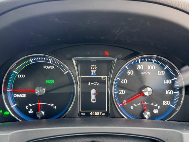 クラウンハイブリッド アスリートＳ　後期モデル　４４７００ｋｍ　ＷＯＲＫ　ＶＳ－ＸＶ１９インチ　ＴＥＩＮ車高調　ＶＡＬＥＮＴＩテール　キャンバーアダプター　４本出しマフラー　Ｂｌｕｅｔｏｏｔｈ対応　レギュラーガソリン車　スマートキー２本（43枚目）