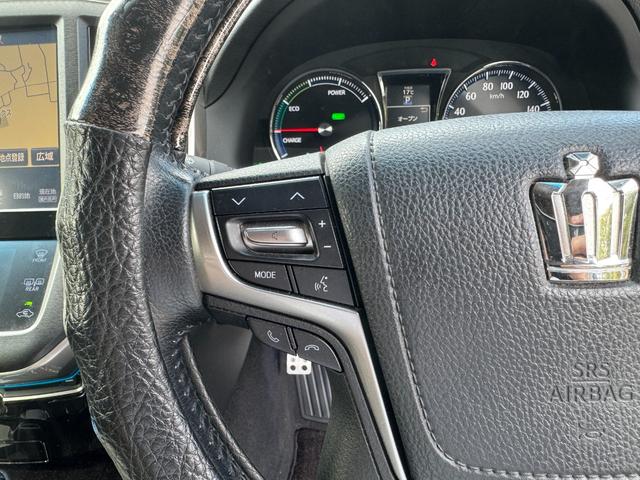 クラウンハイブリッド アスリートＳ　後期モデル　４４７００ｋｍ　ＷＯＲＫ　ＶＳ－ＸＶ１９インチ　ＴＥＩＮ車高調　ＶＡＬＥＮＴＩテール　キャンバーアダプター　４本出しマフラー　Ｂｌｕｅｔｏｏｔｈ対応　レギュラーガソリン車　スマートキー２本（48枚目）
