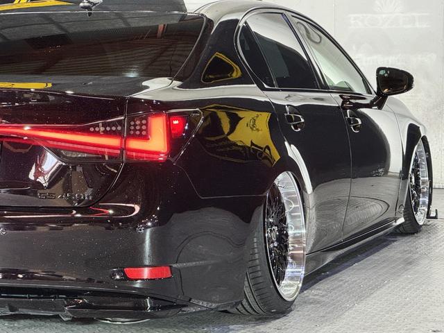 ＧＳ ＧＳ４５０ｈ　バージョンＬ　本革シート　サンルーフ　エアサス　後期ルックスピンドルグリルキット　一文字ＬＥＤテール　エンジンスターター　新品タイヤ　新品ホイール２０インチシュタイナー　Ｂｌｕｅｔｏｏｔｈ対応　ラメ入ダークパープル（5枚目）