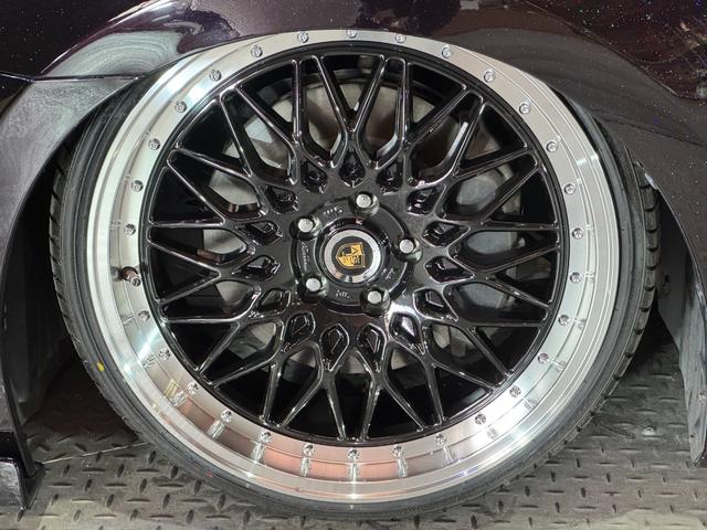 ＧＳ ＧＳ４５０ｈ　バージョンＬ　本革シート　サンルーフ　エアサス　後期ルックスピンドルグリルキット　一文字ＬＥＤテール　エンジンスターター　新品タイヤ　新品ホイール２０インチシュタイナー　Ｂｌｕｅｔｏｏｔｈ対応　ラメ入ダークパープル（9枚目）