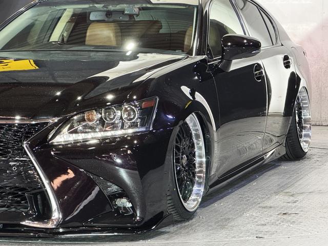 ＧＳ ＧＳ４５０ｈ　バージョンＬ　本革シート　サンルーフ　エアサス　後期ルックスピンドルグリルキット　一文字ＬＥＤテール　エンジンスターター　新品タイヤ　新品ホイール２０インチシュタイナー　Ｂｌｕｅｔｏｏｔｈ対応　ラメ入ダークパープル（16枚目）