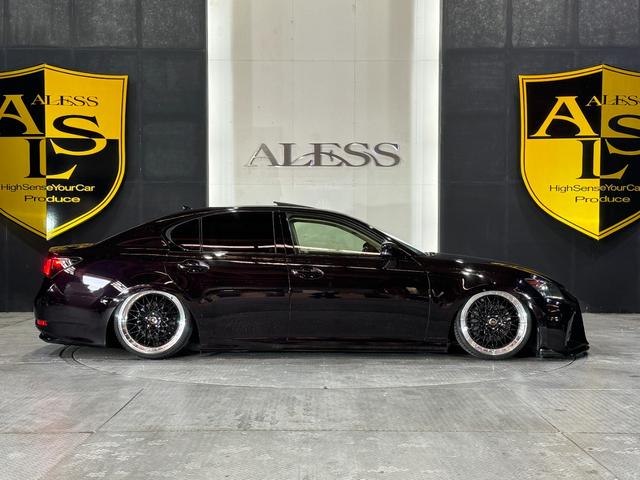 ＧＳ ＧＳ４５０ｈ　バージョンＬ　本革シート　サンルーフ　エアサス　後期ルックスピンドルグリルキット　一文字ＬＥＤテール　エンジンスターター　新品タイヤ　新品ホイール２０インチシュタイナー　Ｂｌｕｅｔｏｏｔｈ対応　ラメ入ダークパープル（34枚目）