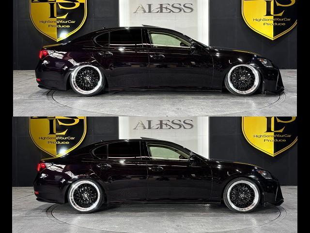 ＧＳ ＧＳ４５０ｈ　バージョンＬ　本革シート　サンルーフ　エアサス　後期ルックスピンドルグリルキット　一文字ＬＥＤテール　エンジンスターター　新品タイヤ　新品ホイール２０インチシュタイナー　Ｂｌｕｅｔｏｏｔｈ対応　ラメ入ダークパープル（35枚目）