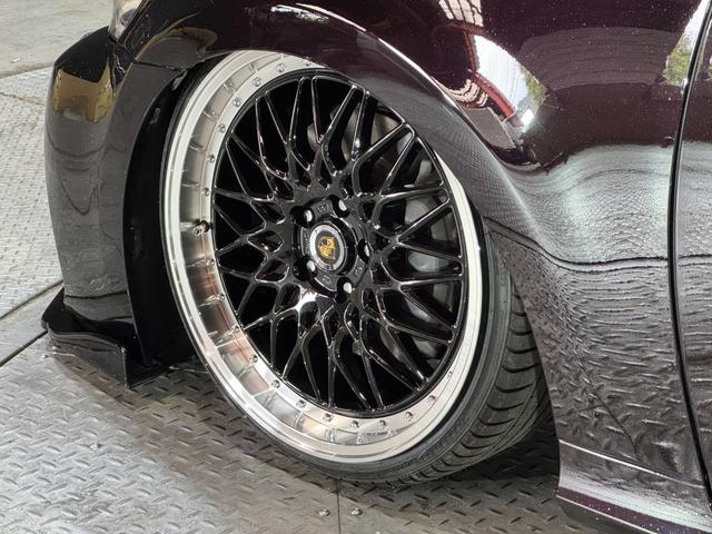 ＧＳ ＧＳ４５０ｈ　バージョンＬ　本革シート　サンルーフ　エアサス　後期ルックスピンドルグリルキット　一文字ＬＥＤテール　エンジンスターター　新品タイヤ　新品ホイール２０インチシュタイナー　Ｂｌｕｅｔｏｏｔｈ対応　ラメ入ダークパープル（38枚目）