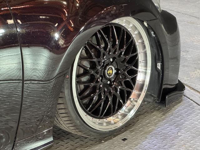 ＧＳ ＧＳ４５０ｈ　バージョンＬ　本革シート　サンルーフ　エアサス　後期ルックスピンドルグリルキット　一文字ＬＥＤテール　エンジンスターター　新品タイヤ　新品ホイール２０インチシュタイナー　Ｂｌｕｅｔｏｏｔｈ対応　ラメ入ダークパープル（41枚目）