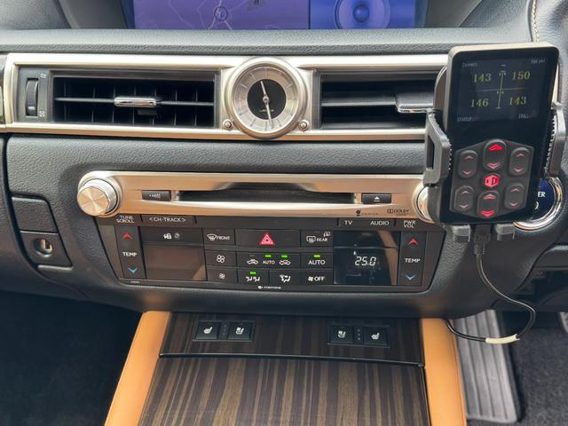 ＧＳ ＧＳ４５０ｈ　バージョンＬ　本革シート　サンルーフ　エアサス　後期ルックスピンドルグリルキット　一文字ＬＥＤテール　エンジンスターター　新品タイヤ　新品ホイール２０インチシュタイナー　Ｂｌｕｅｔｏｏｔｈ対応　ラメ入ダークパープル（52枚目）