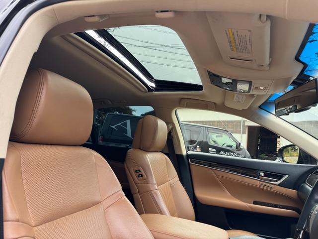 ＧＳ ＧＳ４５０ｈ　バージョンＬ　本革シート　サンルーフ　エアサス　後期ルックスピンドルグリルキット　一文字ＬＥＤテール　エンジンスターター　新品タイヤ　新品ホイール２０インチシュタイナー　Ｂｌｕｅｔｏｏｔｈ対応　ラメ入ダークパープル（77枚目）