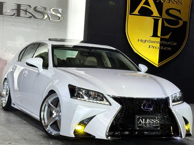 ＧＳ ＧＳ４５０ｈ　Ｉパッケージ　本革シート　サンルーフ　新品車高調　新品タイヤ　新品２０インチホイール　後期ルックエアロバンパー　Ｂｌｕｅｔｏｏｔｈオーディオ対応　バックモニター　シートヒーター＆エアコン（2枚目）