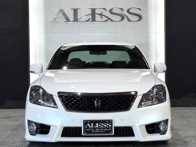 クラウン アスリート 後期モデル 黒革シート Bluetooth対応 RSR車高調 WORKグノーシス20インチ タイヤ4本新品組換済 アルパオンリアモニター ZEESマフラー 天張張替 ウッド調内装パネル セキュリティ(11枚目)