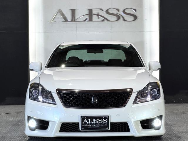 クラウン アスリート 後期モデル 黒革シート Bluetooth対応 RSR車高調 WORKグノーシス20インチ タイヤ4本新品組換済 アルパオンリアモニター ZEESマフラー 天張張替 ウッド調内装パネル セキュリティ(12枚目)