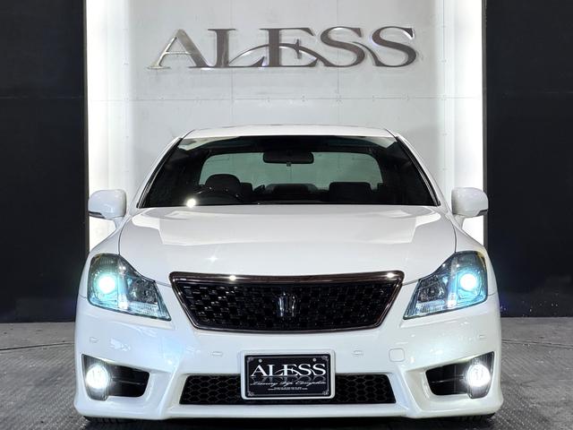 クラウン アスリート 後期モデル 黒革シート Bluetooth対応 RSR車高調 WORKグノーシス20インチ タイヤ4本新品組換済 アルパオンリアモニター ZEESマフラー 天張張替 ウッド調内装パネル セキュリティ(13枚目)