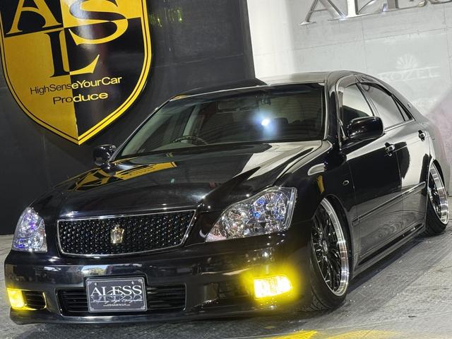 クラウン アスリート　６０ｔｈスペシャルエディション　ゼロクラ後期　イデアルエアサス　メーガンレーシングアッパーアーム　シートカバー　４本出しマフラー　電磁弁リモコン式エアサスキット　公認車検可　ロクサーニ２０インチホイール　バックモニター（17枚目）