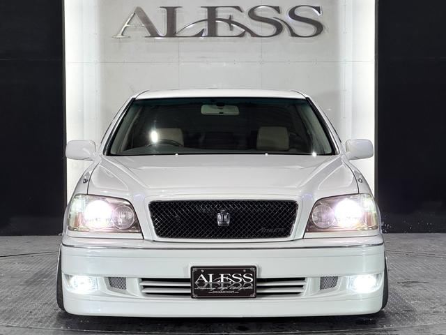 クラウン アスリートＶ　後期モデル　１ＪＺターボエンジン　ＡＩＭＧＡＩＮフルエアロ　ＲＳＲ車高調　メデューサ１８インチホイール　前後アッパーアーム　マフラー　１ＪＺＧＴＥエンジン（13枚目）