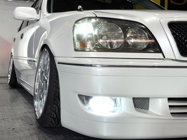 クラウン アスリートＶ　後期モデル　１ＪＺターボエンジン　ＡＩＭＧＡＩＮフルエアロ　ＲＳＲ車高調　メデューサ１８インチホイール　前後アッパーアーム　マフラー　１ＪＺＧＴＥエンジン（15枚目）