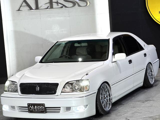 クラウン アスリートＶ　後期モデル　１ＪＺターボエンジン　ＡＩＭＧＡＩＮフルエアロ　ＲＳＲ車高調　メデューサ１８インチホイール　前後アッパーアーム　マフラー　１ＪＺＧＴＥエンジン（20枚目）