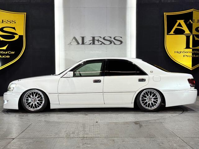 クラウン アスリートＶ　後期モデル　１ＪＺターボエンジン　ＡＩＭＧＡＩＮフルエアロ　ＲＳＲ車高調　メデューサ１８インチホイール　前後アッパーアーム　マフラー　１ＪＺＧＴＥエンジン（23枚目）