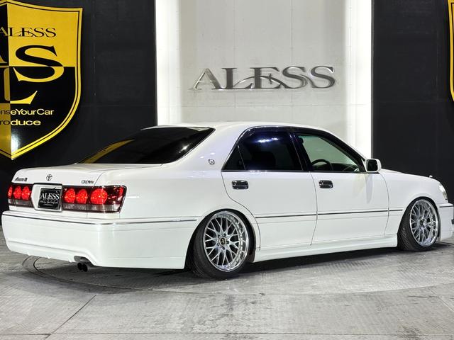 クラウン アスリートＶ　後期モデル　１ＪＺターボエンジン　ＡＩＭＧＡＩＮフルエアロ　ＲＳＲ車高調　メデューサ１８インチホイール　前後アッパーアーム　マフラー　１ＪＺＧＴＥエンジン（32枚目）