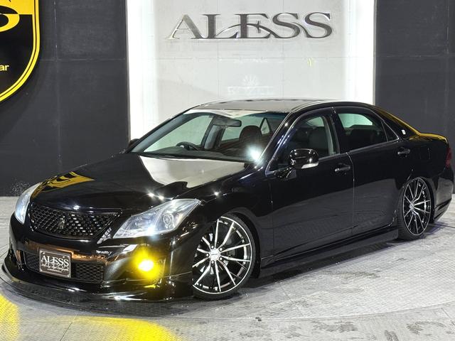 クラウン 2.5アスリート ナビパッケージ 200系 黒革シート 新品車高調 レグザス20インチホイール タイヤ4本新品交換済 フルエアロ ZEROパワーチャンバー クスコタワーバー Bluetoothオーディオ対応 パワーシートシートヒーター(21枚目)