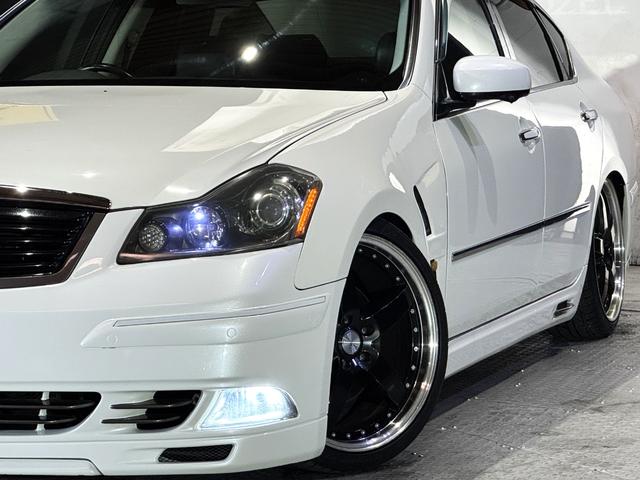 フーガ ３５０ＧＴスポーツパッケージ　Ｙ５０　Ｋ－ＢＲＥＡＫフルエアロ　ガレージマジカル車高調　ロクサーニグラスターファイブ２０インチホイール　シートカバー　スマートキープッシュスタート　バックカメラ（4枚目）