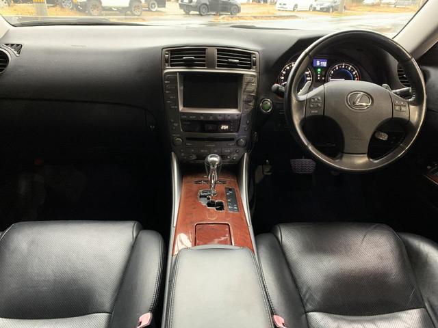 ＩＳ ＩＳ２５０　バージョンＬ　黒革シート　スピンドルグリルキット　ＴＥＩＮ車高調　ＷＯＲＫデュランダル１９インチホイール　３眼ＬＥＤヘッドライト　　ＬＥＤテール　スマートキープッシュスタート　シートヒーター＆エアコン　バックカメラ（8枚目）