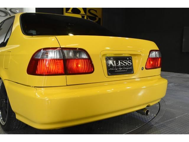 インテグラＳＪ ＥＸｉ　インテグラＳＪ　純正５速マニュアル車　黄色全塗装　車高調　１７インチアルミホイール（55枚目）