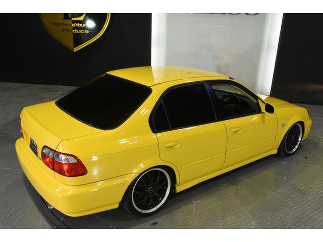 インテグラＳＪ ＥＸｉ　インテグラＳＪ　純正５速マニュアル車　黄色全塗装　車高調　１７インチアルミホイール（56枚目）