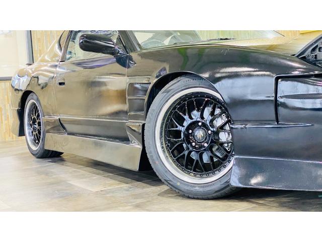 １８０ＳＸ タイプＩＩ　ハイキャスＩＩ　☆サンルーフ☆５ＭＴ☆Ｓ１４エンジン載せ替え☆ターボ☆ＬＳＤ☆ＷＯＲＫ　ＶＳ１７インチアルミホイール　新品タイヤ☆車高調☆エアロ☆ＨＫＳ前置きインタークーラー☆パワーフィルター☆（3枚目）