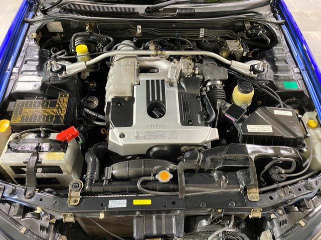 スカイライン 25GT-V ER34 スカイライン AT車 修復歴無 ワンオーナー 新車から24年間毎年日産点検記録簿あり 新品URASワイドフェンダー 新品エアロ 新品リアウイング 新品車高調 新品18アルミ新品タイヤ(15枚目)