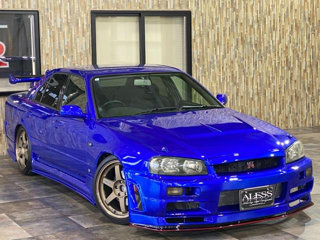 スカイライン ２５ＧＴ　ＧＴ－Ｒエンジン載替公認済　５速マニュアル載替公認済み　ベイサイドブルー全塗装　新品エアロ　車高調　新品１８アルミホイール　砲弾マフラー　ＧＴ－Ｖビッグキャリパー移設　新品スリットローター（27枚目）
