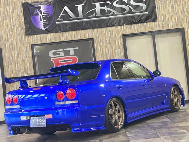 スカイライン ２５ＧＴ　ＧＴ－Ｒエンジン載替公認済　５速マニュアル載替公認済み　ベイサイドブルー全塗装　新品エアロ　車高調　新品１８アルミホイール　砲弾マフラー　ＧＴ－Ｖビッグキャリパー移設　新品スリットローター（48枚目）