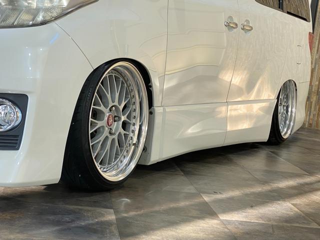 アルファード 240S プライムセレクションII エアサス WORK20インチアルミホイール J-LINEアクスル 玄武RCジョイント クスコ補強バー アルパインHDDナビ アルパインフリップダウンモニター パワスラ パワーバックドア(3枚目)