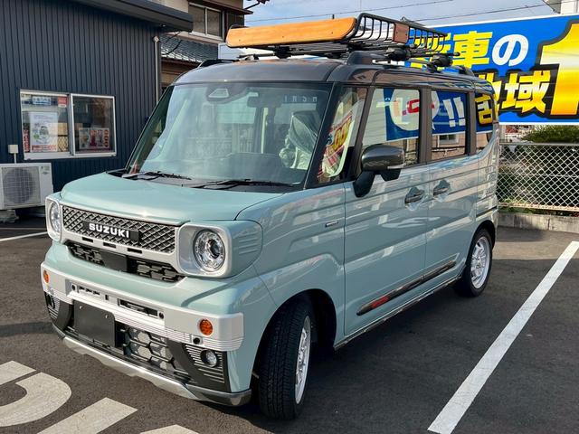 スペーシアギア ハイブリッドＸＺ　ＤＡＭＤカスタムカスタムＮＯＣＴフェイスチェンジキット＆ホイール＆ルーフキャリア・ハイブリッドＸＺ（４名）　前後ソナー　オートＬＥＤ　アクティブクルーズコントロール　インテリキー　ＬＥＤ　ルーフレール（6枚目）