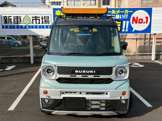 スペーシアギア ハイブリッドＸＺ　ＤＡＭＤカスタムカスタムＮＯＣＴフェイスチェンジキット＆ホイール＆ルーフキャリア・ハイブリッドＸＺ（４名）　前後ソナー　オートＬＥＤ　アクティブクルーズコントロール　インテリキー　ＬＥＤ　ルーフレール（24枚目）