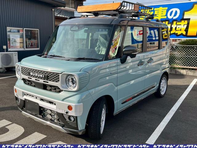 スペーシアギア ハイブリッドＸＺ　ＤＡＭＤカスタムカスタムＮＯＣＴフェイスチェンジキット＆ホイール＆ルーフキャリア・ハイブリッドＸＺ（４名）　前後ソナー　オートＬＥＤ　アクティブクルーズコントロール　インテリキー　ＬＥＤ　ルーフレール（26枚目）