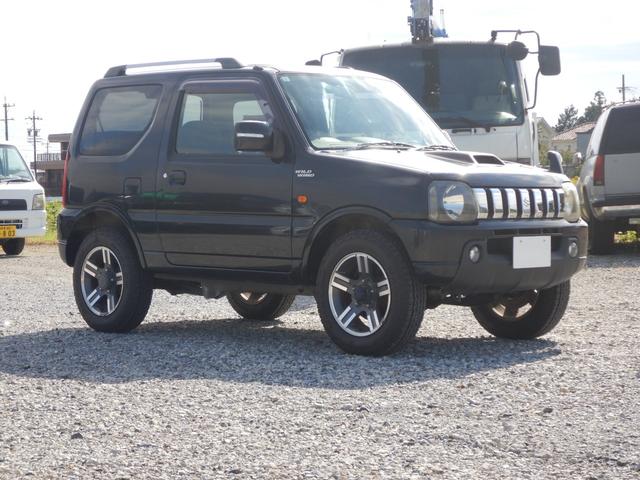 ジムニー ランドベンチャー シートヒーター パートタイム4WD AT インタークーラーターボ フォグランプ ルーフレール ミラーヒーター ウインカーミラー 7型 ブリヂストン デューラーAT 専用シート 革ハンドル(4枚目)