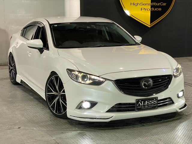 アテンザセダン ＸＤ　Ｌパッケージ　ハーフフルエアロ　ブリッツフルタップ車高調　２０インチアルミホイール　黒革シート　シートヒーター　ＨＤＤナビ　Ｂｌｕｅｔｏｏｔｈオーディオ　バックカメラ　フルセグＴＶ（3枚目）