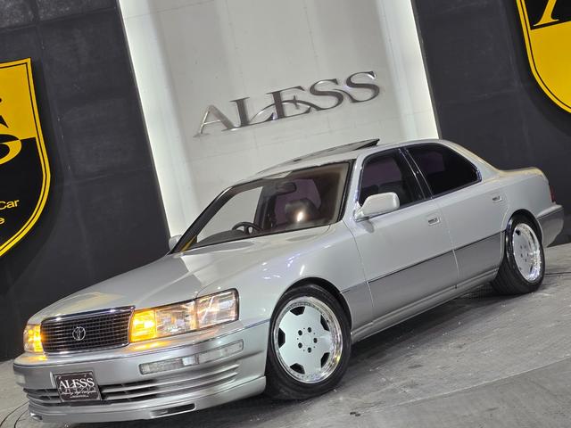 セルシオ C仕様 前期最終型 走行距離1万6千キロ ワンオーナー 当時物シュティッヒディッシュ17インチ 純正サンルーフ 純正グレー革シート 純正オプションエアロスポイラー FIELD製サスコン ガナドールマフラー(57枚目)