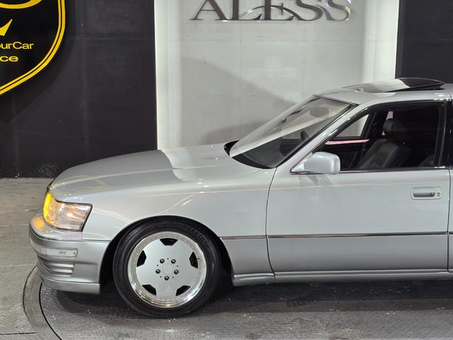 セルシオ C仕様 前期最終型 走行距離1万6千キロ ワンオーナー 当時物シュティッヒディッシュ17インチ 純正サンルーフ 純正グレー革シート 純正オプションエアロスポイラー FIELD製サスコン ガナドールマフラー(59枚目)