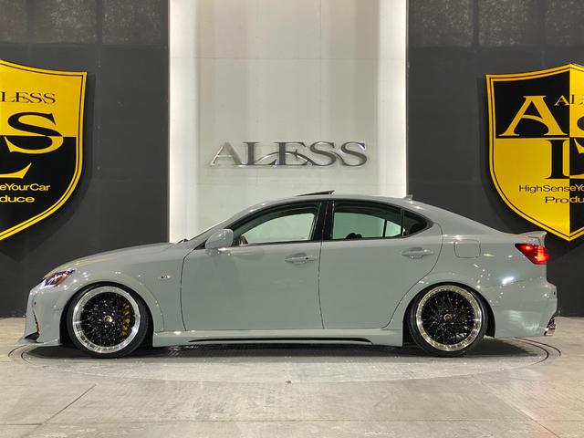 ＩＳ ＩＳ３５０　バージョンＳ　ビス止めオーバーフェンダー　現行ルックエアロ　ＬＥＤヘッド＆テール　ネジ式車高調　新品１９インチシュタイナー　アレスブラック　サンルーフ　マークレビンソン（6枚目）