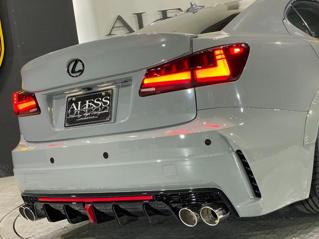 ＩＳ ＩＳ３５０　バージョンＳ　ビス止めオーバーフェンダー　現行ルックエアロ　ＬＥＤヘッド＆テール　ネジ式車高調　新品１９インチシュタイナー　アレスブラック　サンルーフ　マークレビンソン（11枚目）