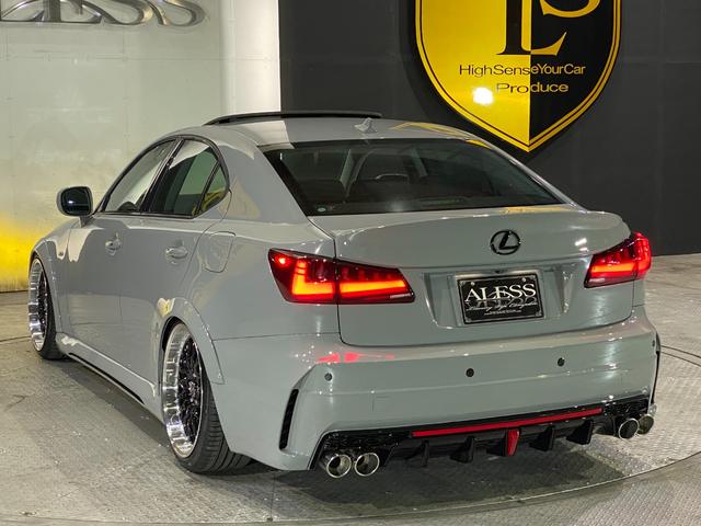 ＩＳ ＩＳ３５０　バージョンＳ　ビス止めオーバーフェンダー　現行ルックエアロ　ＬＥＤヘッド＆テール　ネジ式車高調　新品１９インチシュタイナー　アレスブラック　サンルーフ　マークレビンソン（63枚目）