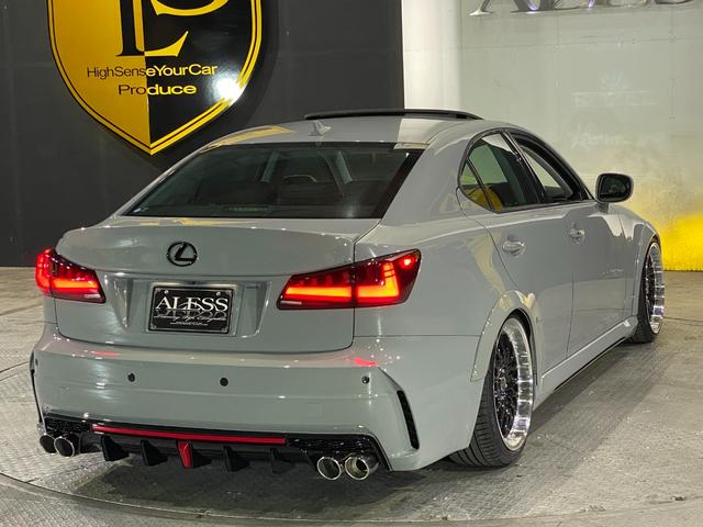 ＩＳ ＩＳ３５０　バージョンＳ　ビス止めオーバーフェンダー　現行ルックエアロ　ＬＥＤヘッド＆テール　ネジ式車高調　新品１９インチシュタイナー　アレスブラック　サンルーフ　マークレビンソン（65枚目）