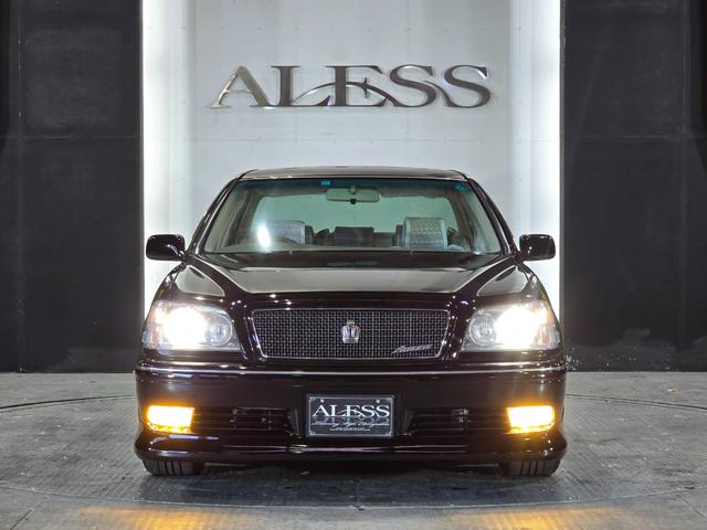 クラウン アスリートG ハーフフルエアロ ブラック全塗装 新品エアロ 新品車高調 新品ALESSメッキ19インチホイール 走行距離5万2千キロ(15枚目)