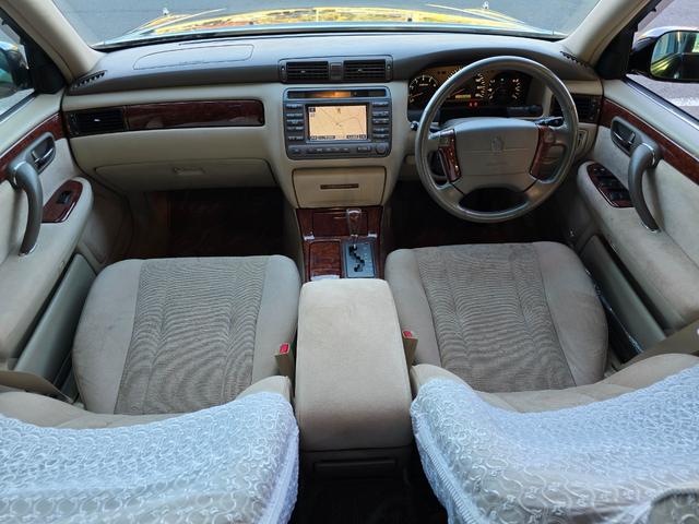 クラウン アスリートG ハーフフルエアロ ブラック全塗装 新品エアロ 新品車高調 新品ALESSメッキ19インチホイール 走行距離5万2千キロ(22枚目)